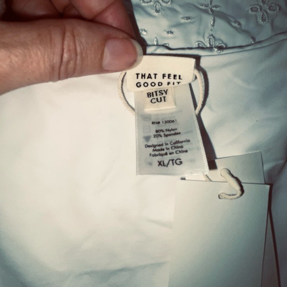 L*Space Marina Eyelet One Piece Swimsuit white XL - Picture 11 of 13